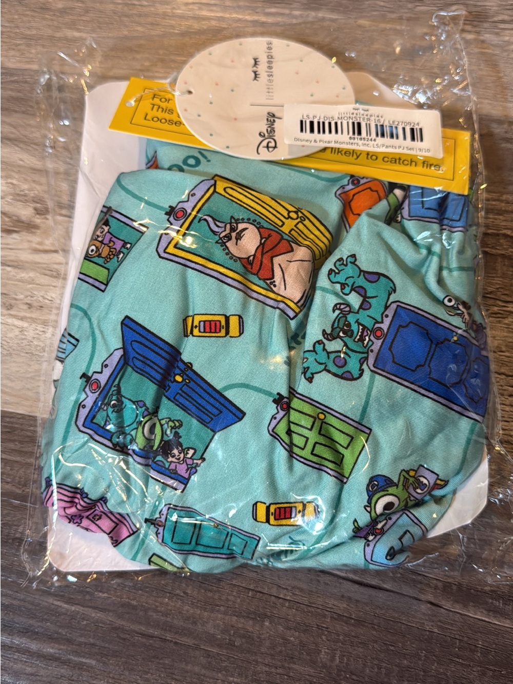 Little Sleepies Monsters Inc PJ set